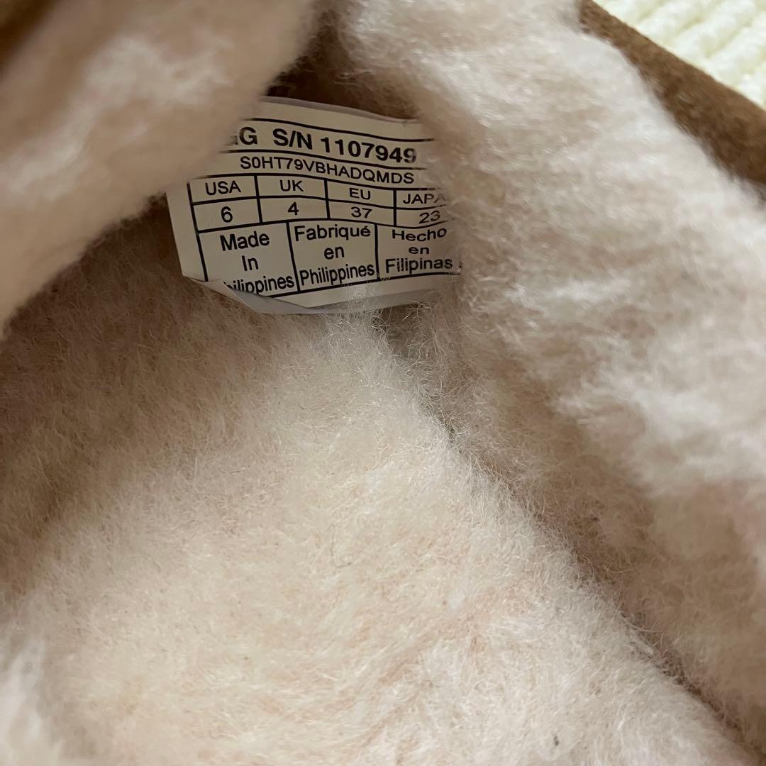 【美品】UGG DAKOTA モカシン 23cm チェスナット ふわふわボア