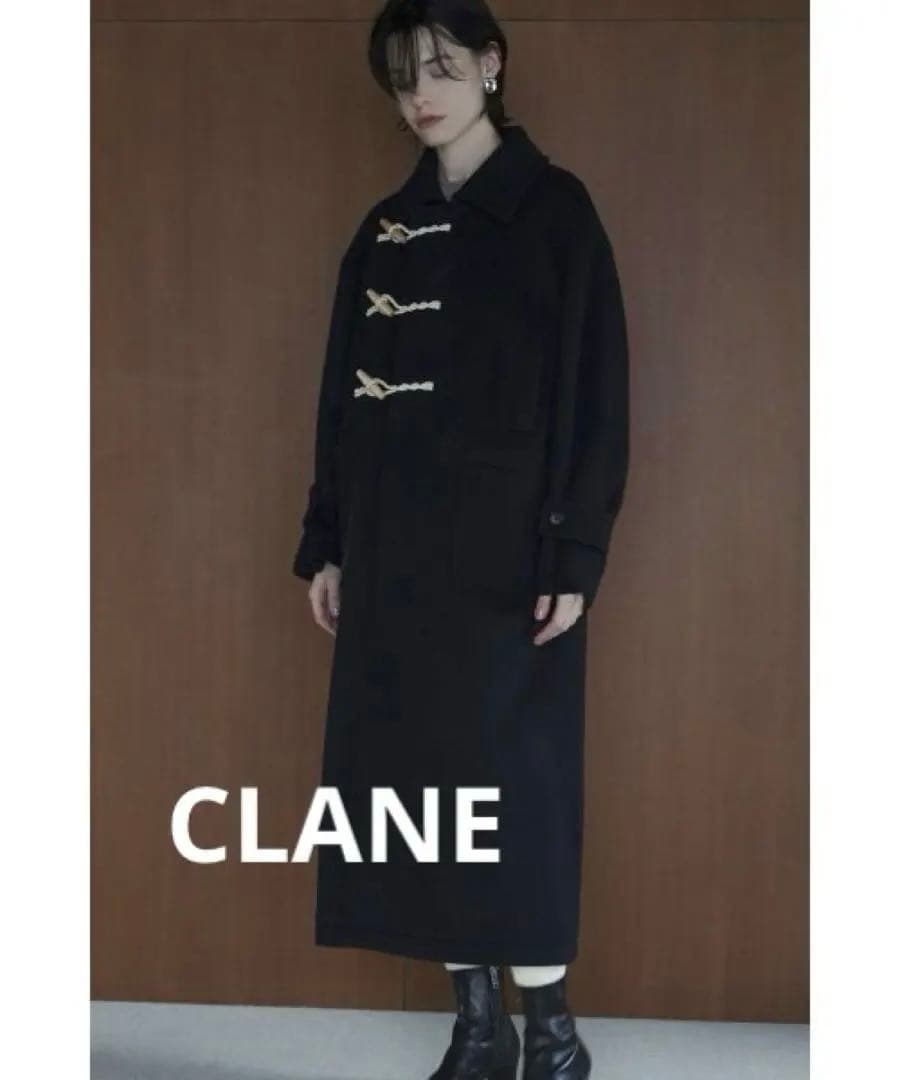 【yu1004】CLANE オーバーマキシダッフルコート　サイズ1