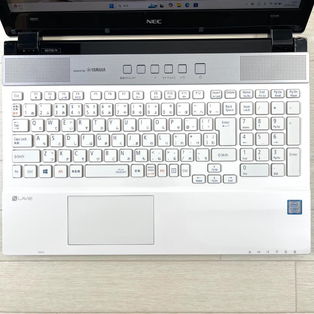 NEC LAVIE i7 SSD＋HDD メモリ16 タッチパネル ノートPC