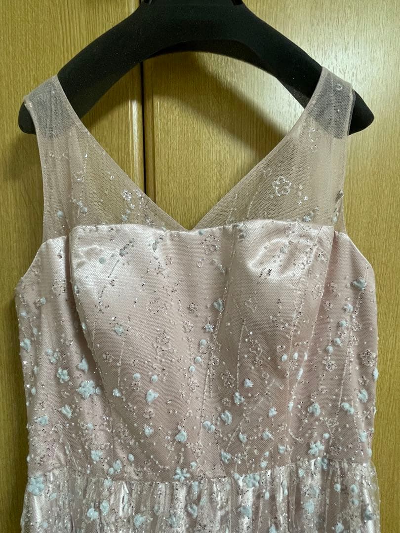 エメ　ロングドレス　ピンクチュール