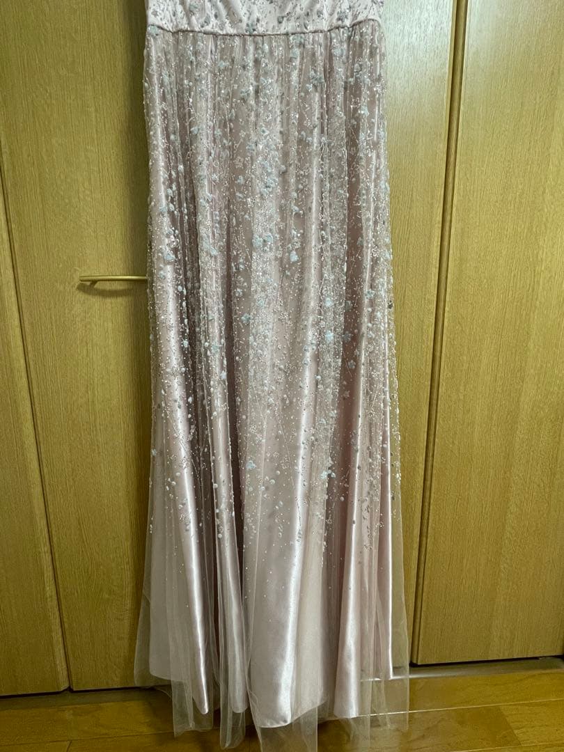 エメ　ロングドレス　ピンクチュール