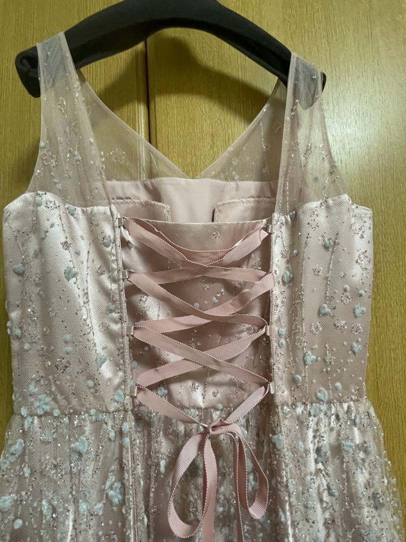 エメ　ロングドレス　ピンクチュール