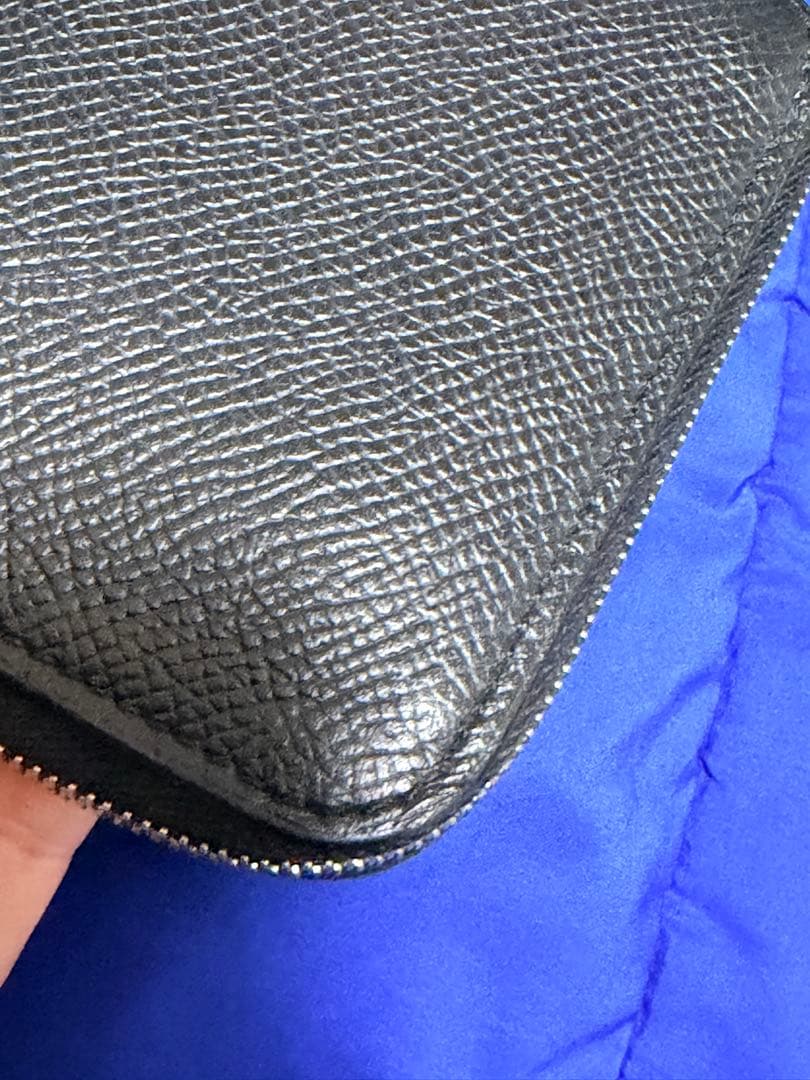 HERMESエルメス アザップ シルクインコンパクト 黒エプソン 内側グリーン