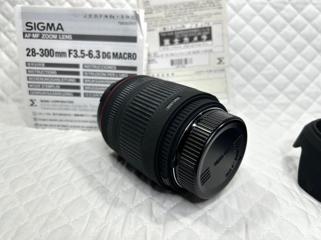 ニコンＦマウント用　ＳＩＧＭＡ２８－３００mm　Ｆ３．５－６．３ＤＧ　ＭＡＣＲＯ