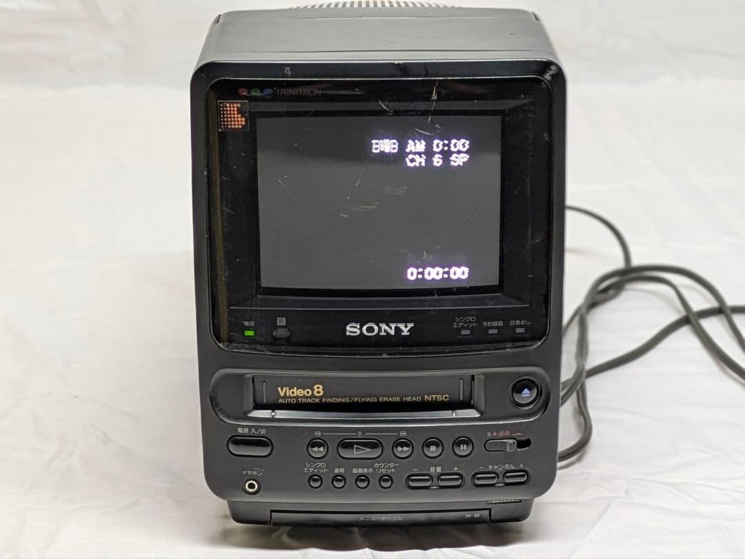 SONY Video 8 ブラウン管 車内外TV ソニー 8mm EV-DT2