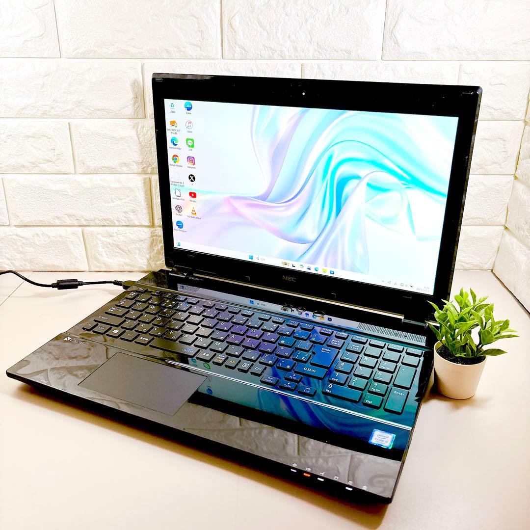 快適SSD✨メモリ8GB フルHD カメラ 第7世代 ノートパソコン NEC