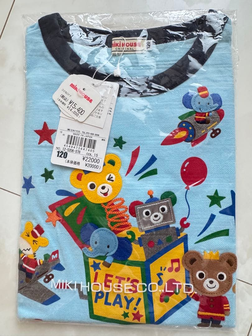 ミキハウス定価22000円　新品Tシャツ　120
