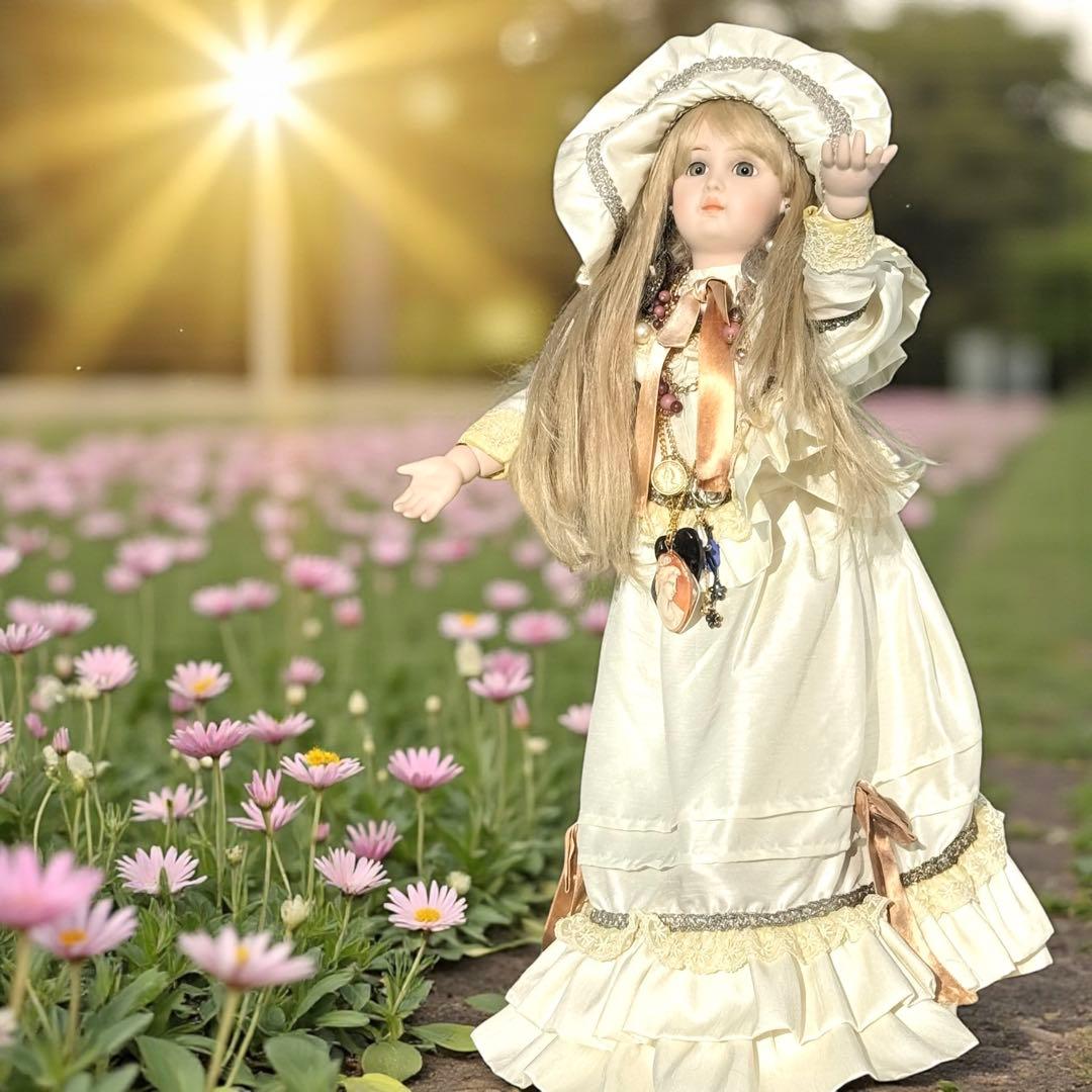 焼きみかん ウエディング ビスクドール ジュモー 幸せを運ぶ人形