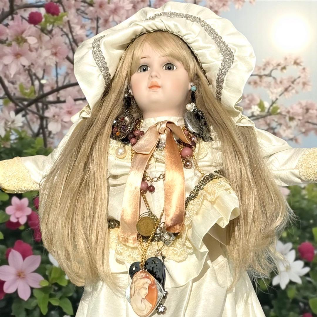 焼きみかん ウエディング ビスクドール ジュモー 幸せを運ぶ人形