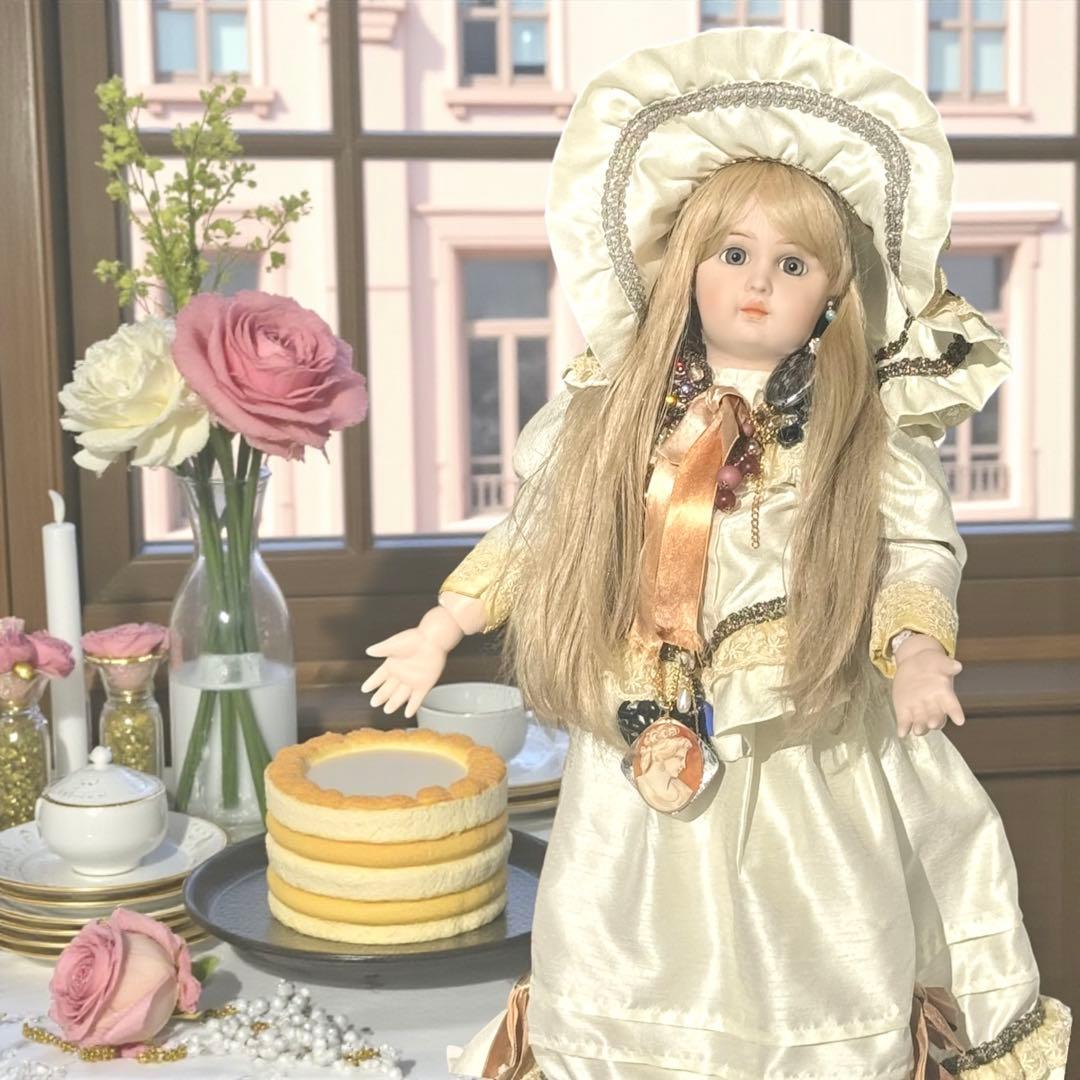 焼きみかん ウエディング ビスクドール ジュモー 幸せを運ぶ人形