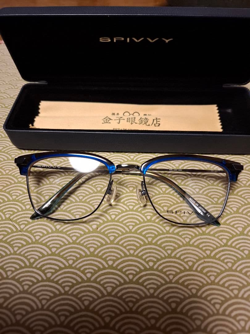 新品　金子眼鏡 kaneko optical 　SPIVVY 青いフレーム