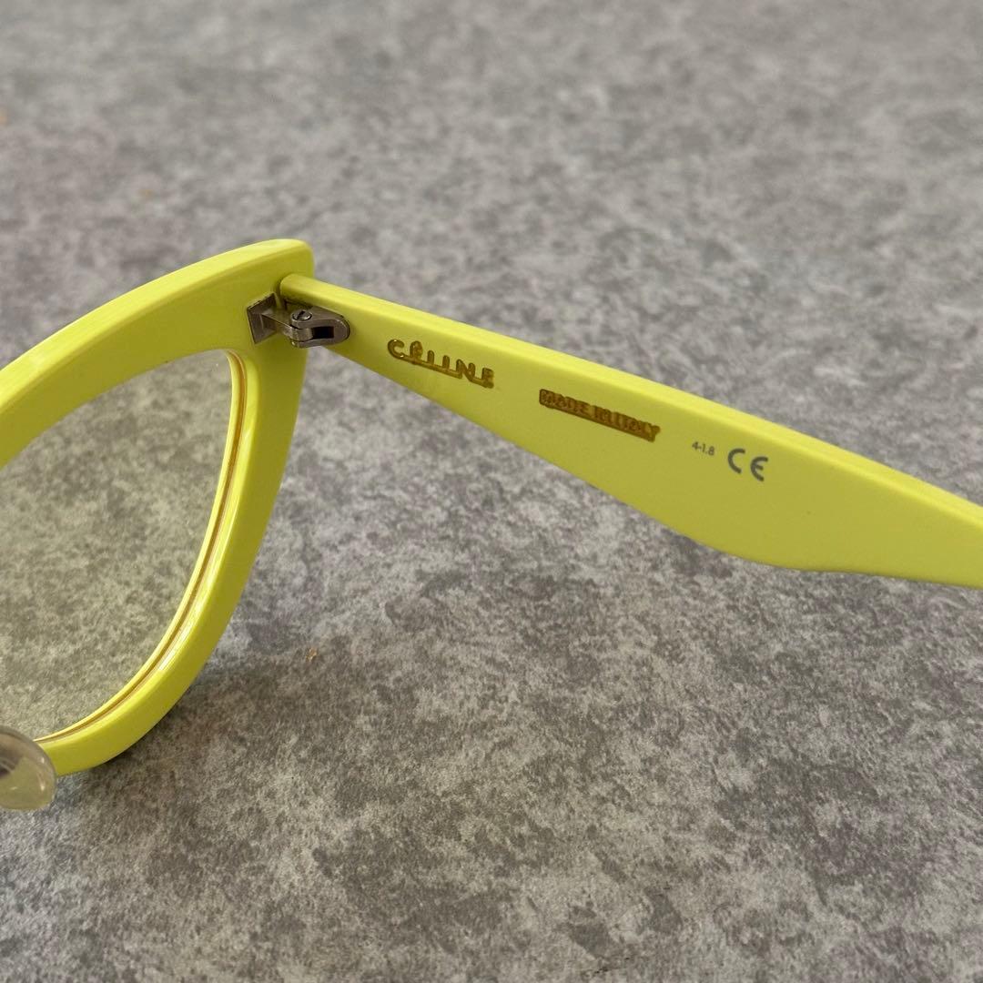 CELINE セリーヌ キャットアイ サングラス フィービー 黄色 イエロー