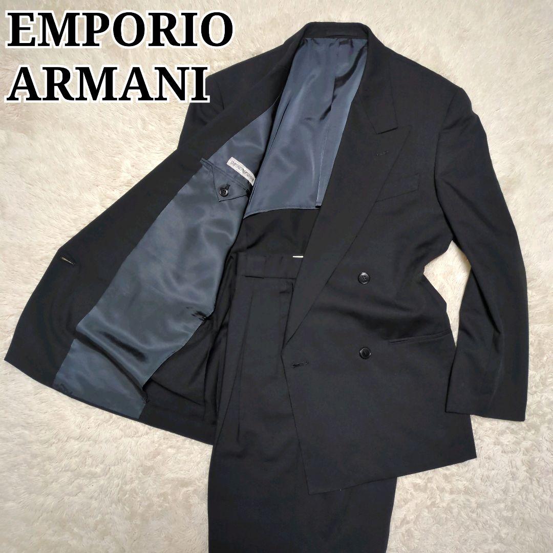 美品！エンポリオアルマーニ　ダブルスーツセットアップ　L　ワイドシルエット