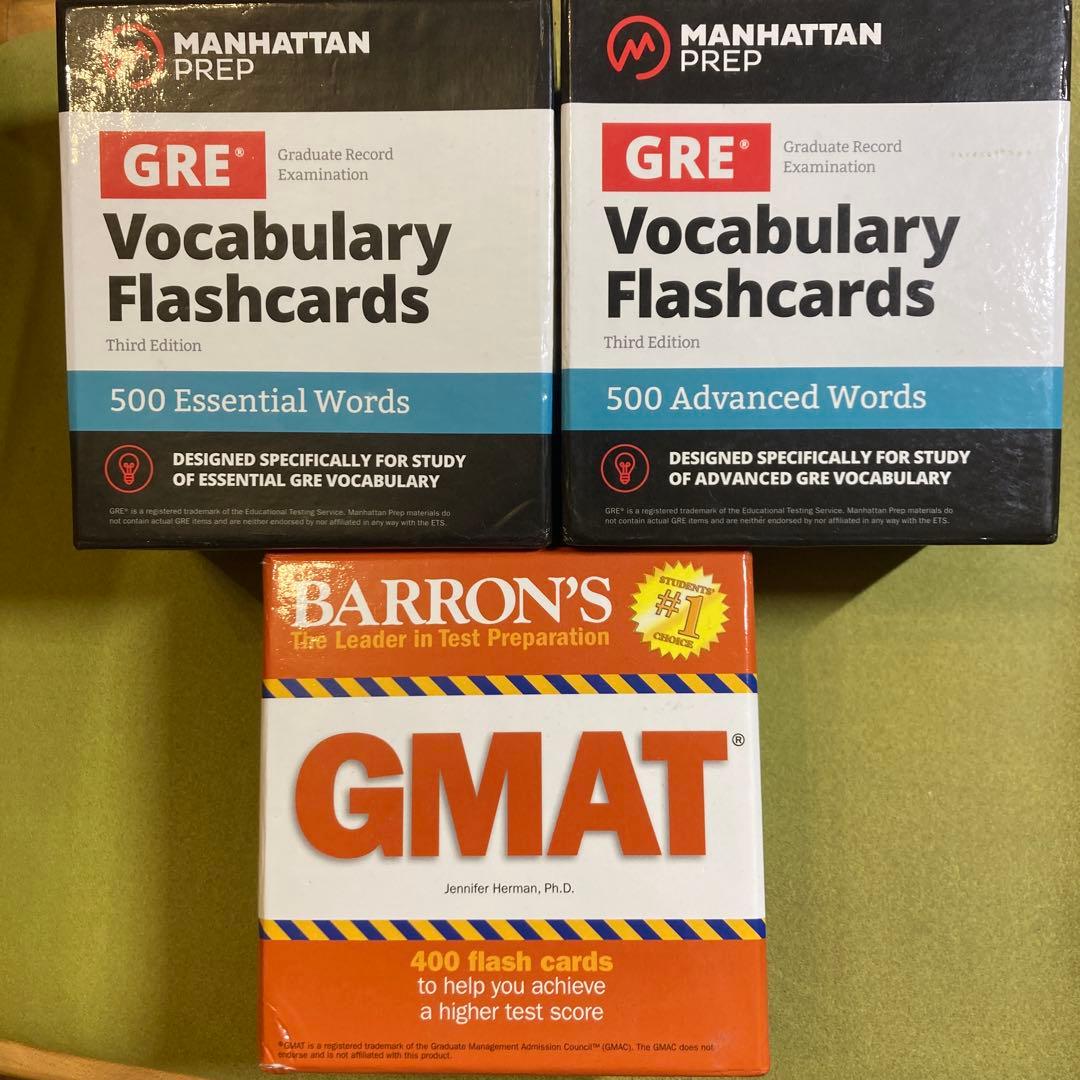 語学・辞書・学習参考書 GRE Vocab & GMAT Quant Flashcards
