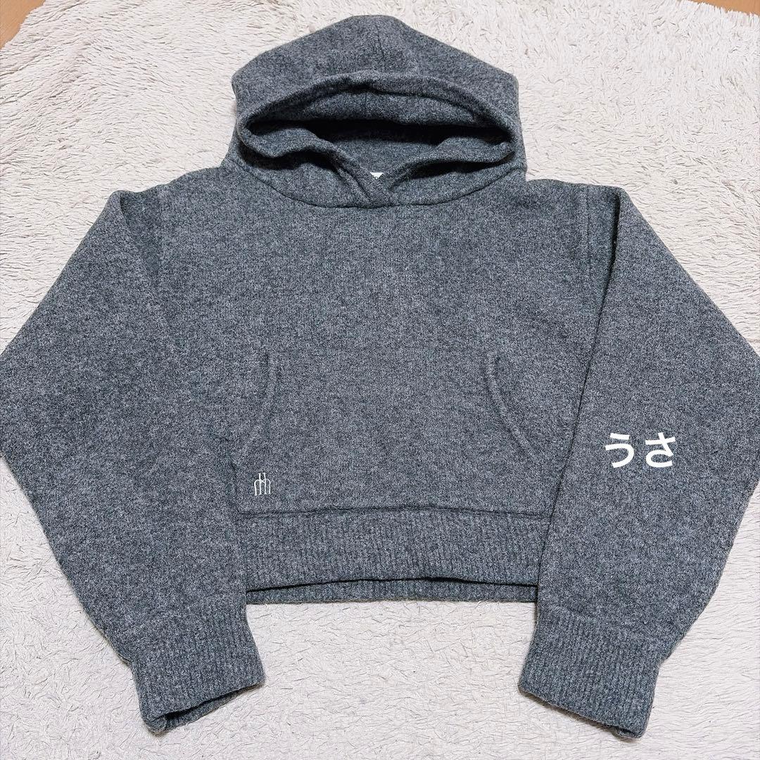 トップス herlipto Trois Logo Knit Hoodie