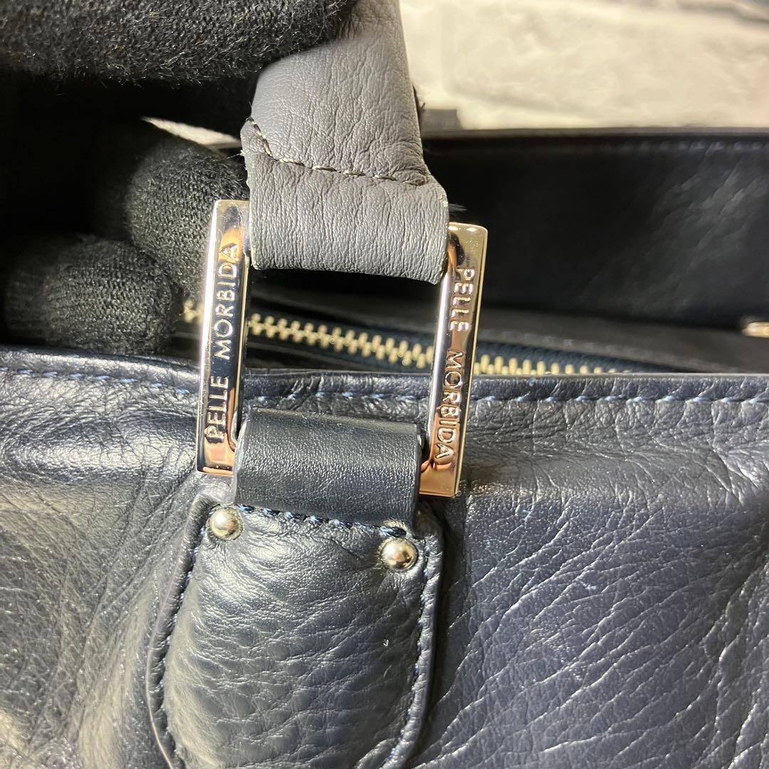 ペッレモルビダ✨メイデンボヤージュ A4 本革 レザー バイカラー トートバッグ