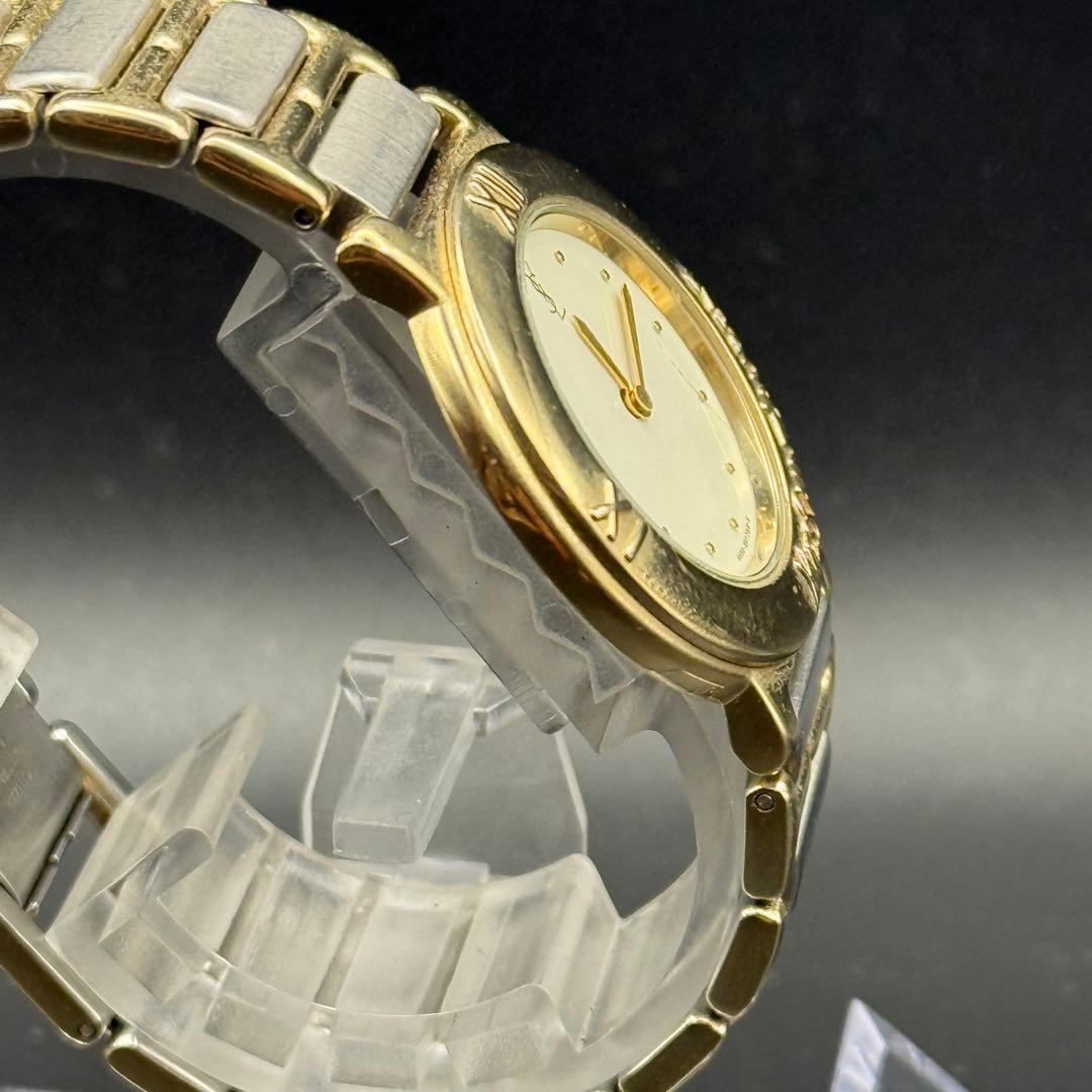 YVES SAINT LAURENT 腕時計 稼働品 ゴールド×シルバー YSL