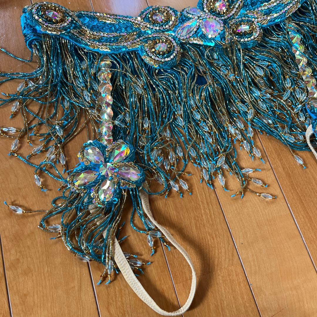 ターコイズ ベリーダンス セットアップ