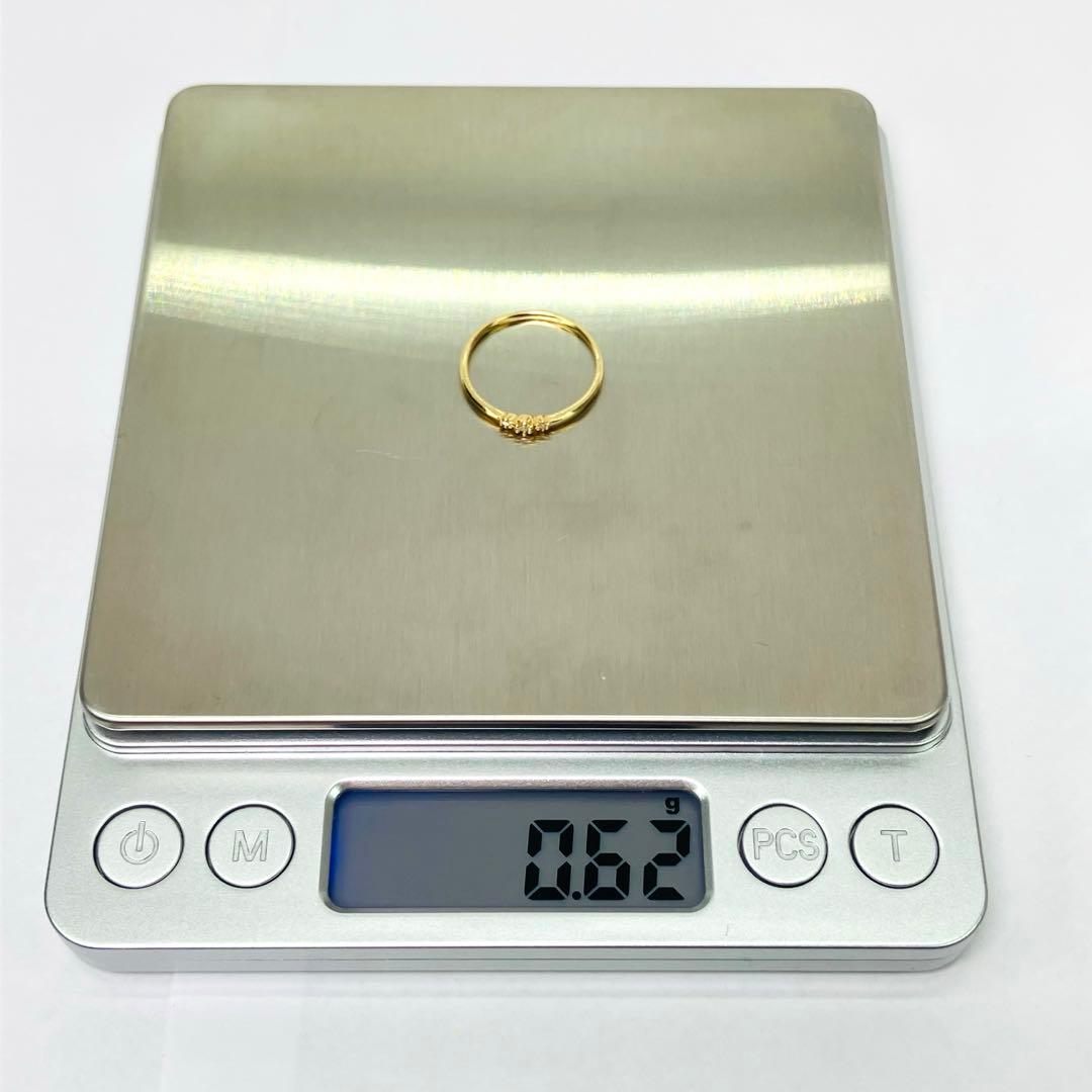 Vendome ヴァンドーム K10YG 天然ダイヤモンド リング