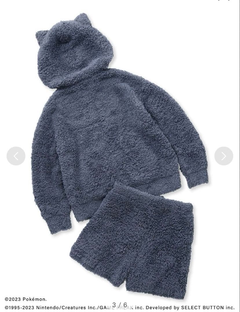 ジェラートピケ ポケモン ジェラート カビゴンパーカ&ショートパンツセット