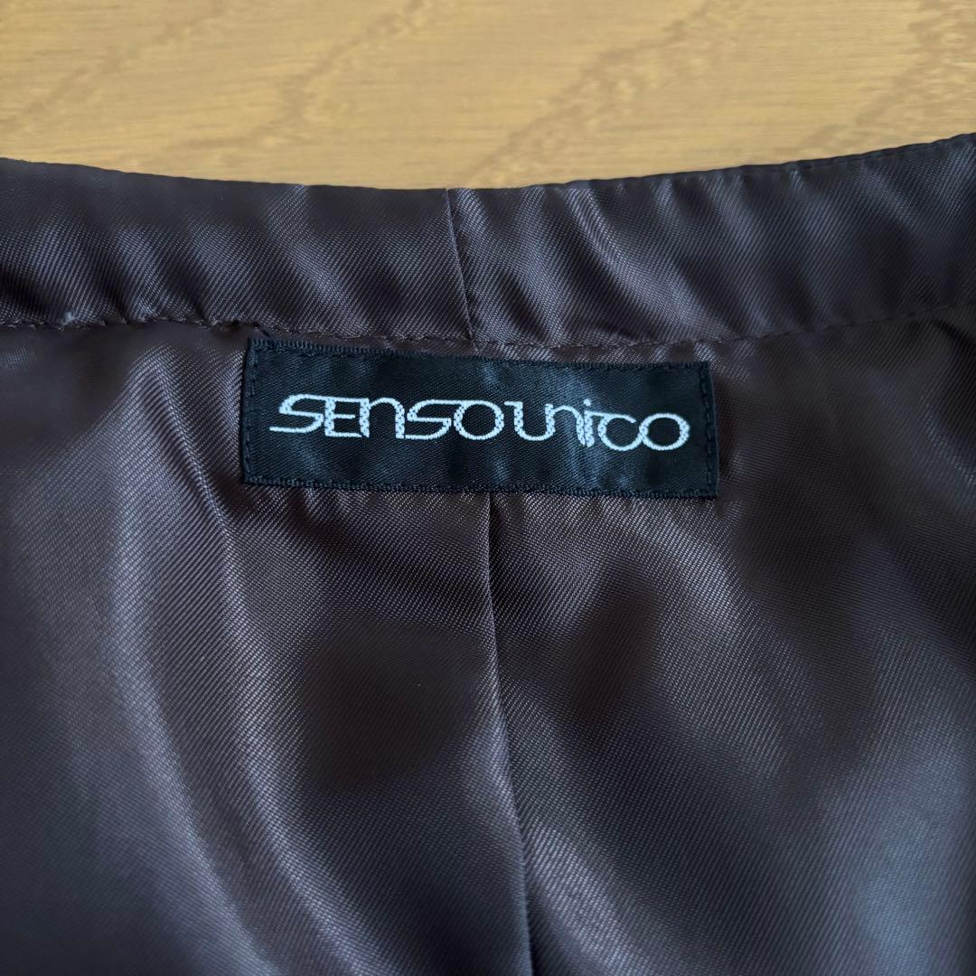 SENSOUNICO センソユニコ ダウンジャケット ノーカラー バイカラー