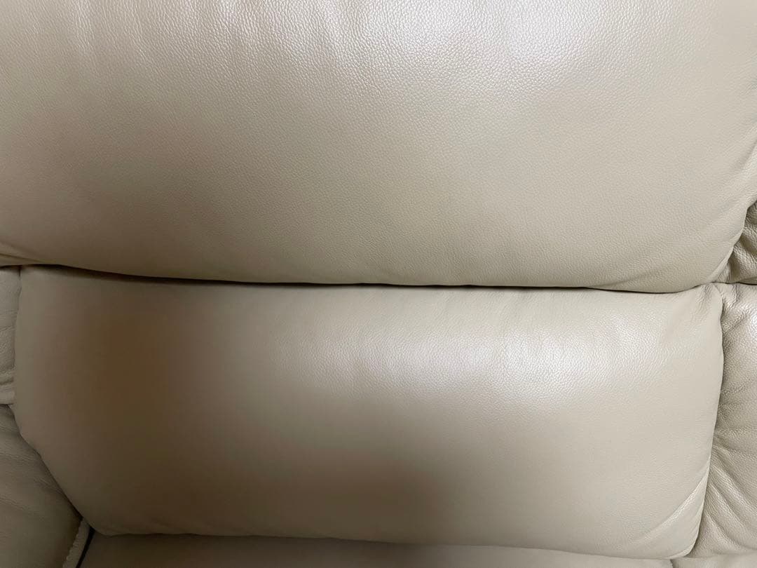 ニトリソファ ロゾ ベージュ　左カウチ ベージュ レザー L字型 ソファ