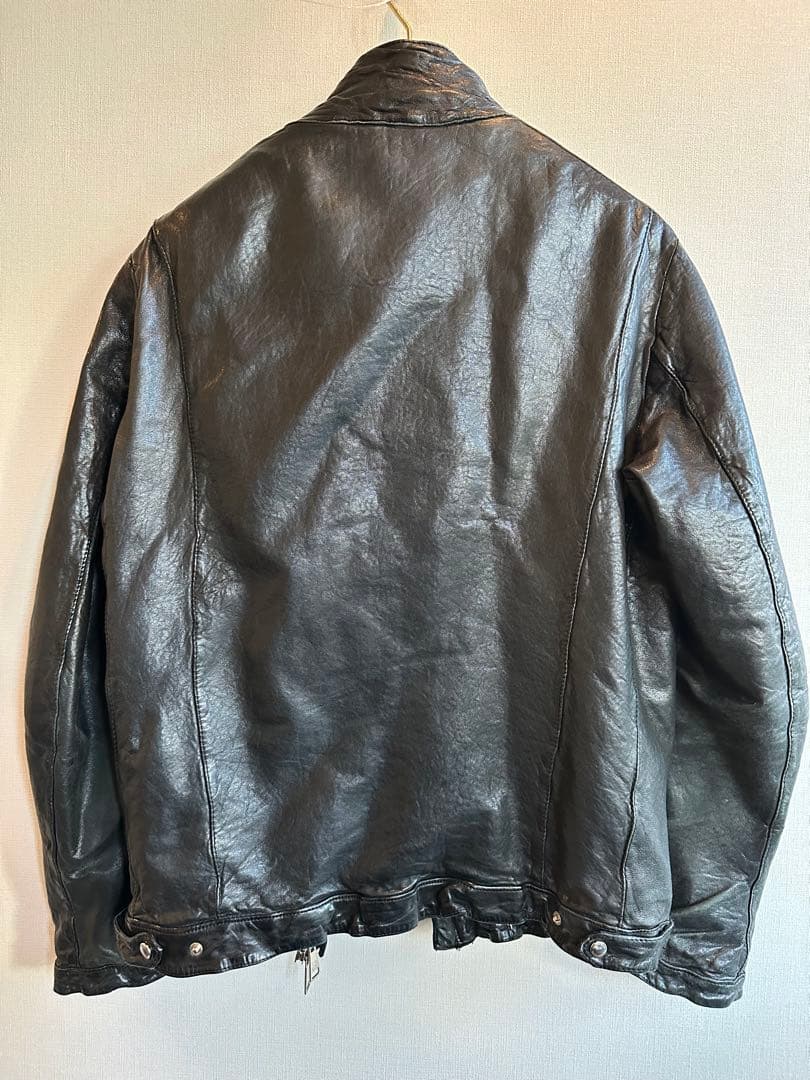 レザージャケット シングルライダース ブラック 黒