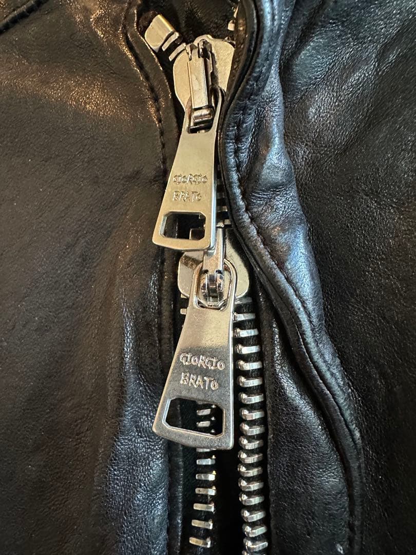 レザージャケット シングルライダース ブラック 黒