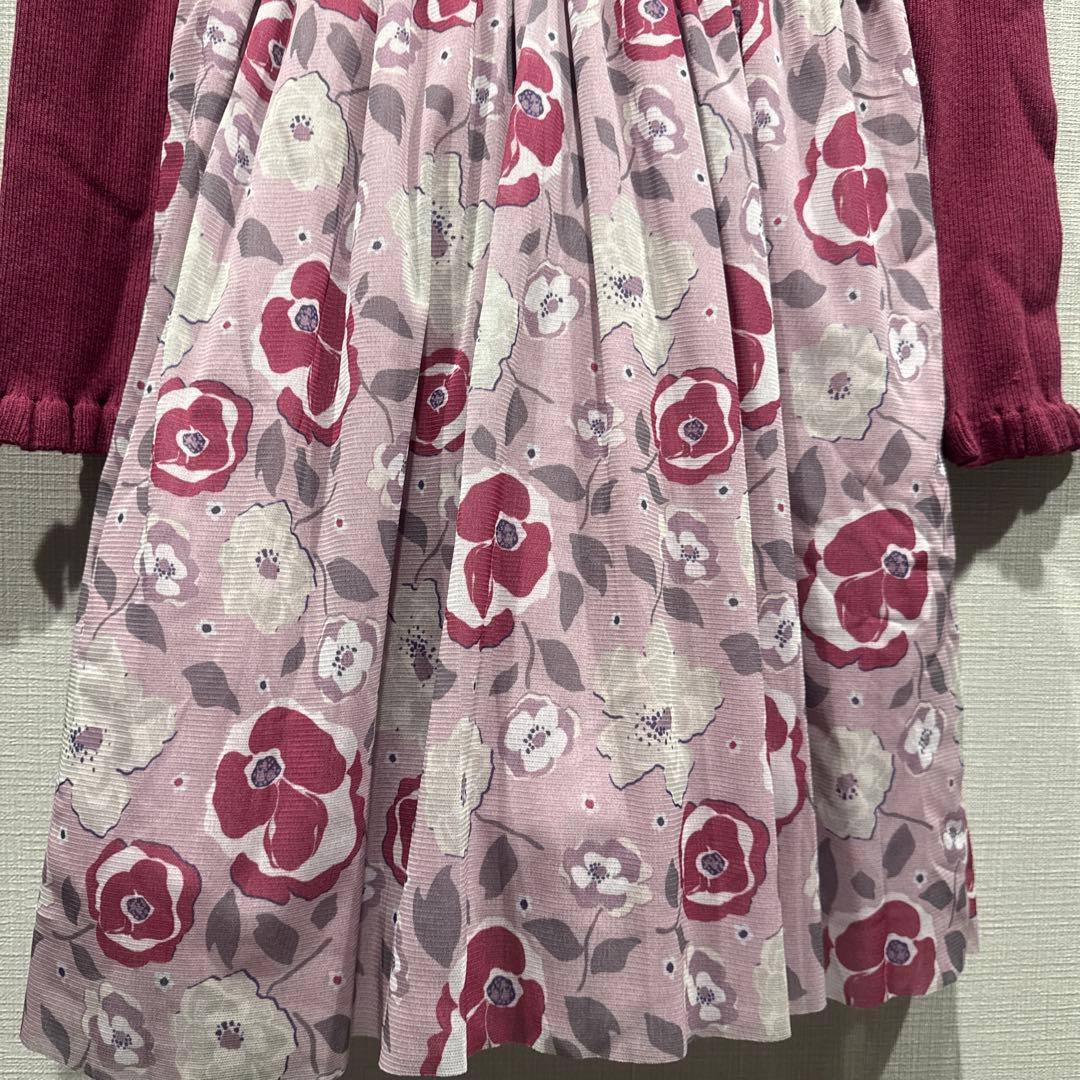 ケイトスペード　160 新品　ガールズ フローラルドッキングワンピース