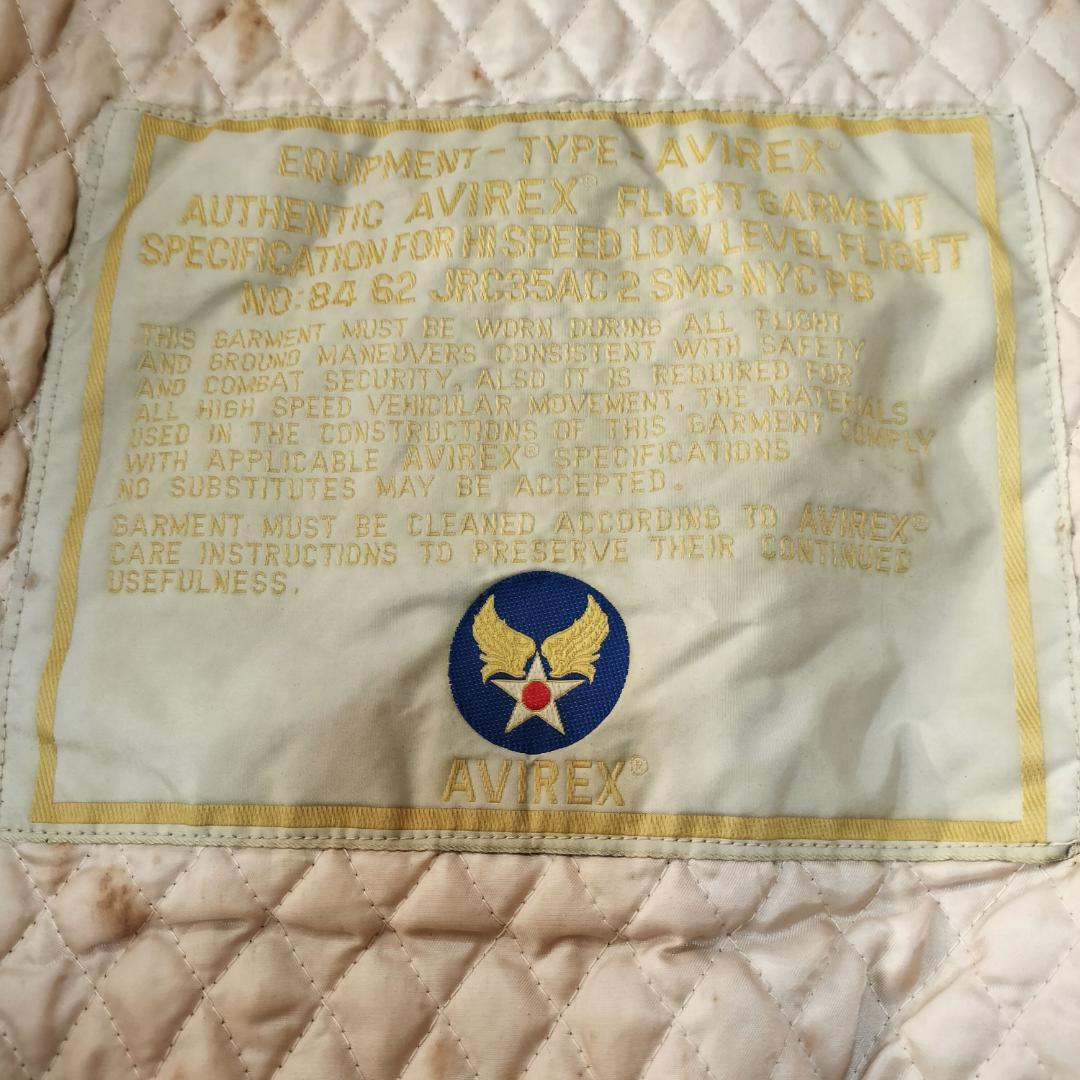 AVIREX オールレザー バーシティジャケット S レザースタジャン ブラウン