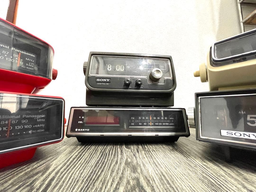 パタパタ時計　ジャンク品　まとめ売り　SONY SANYO National