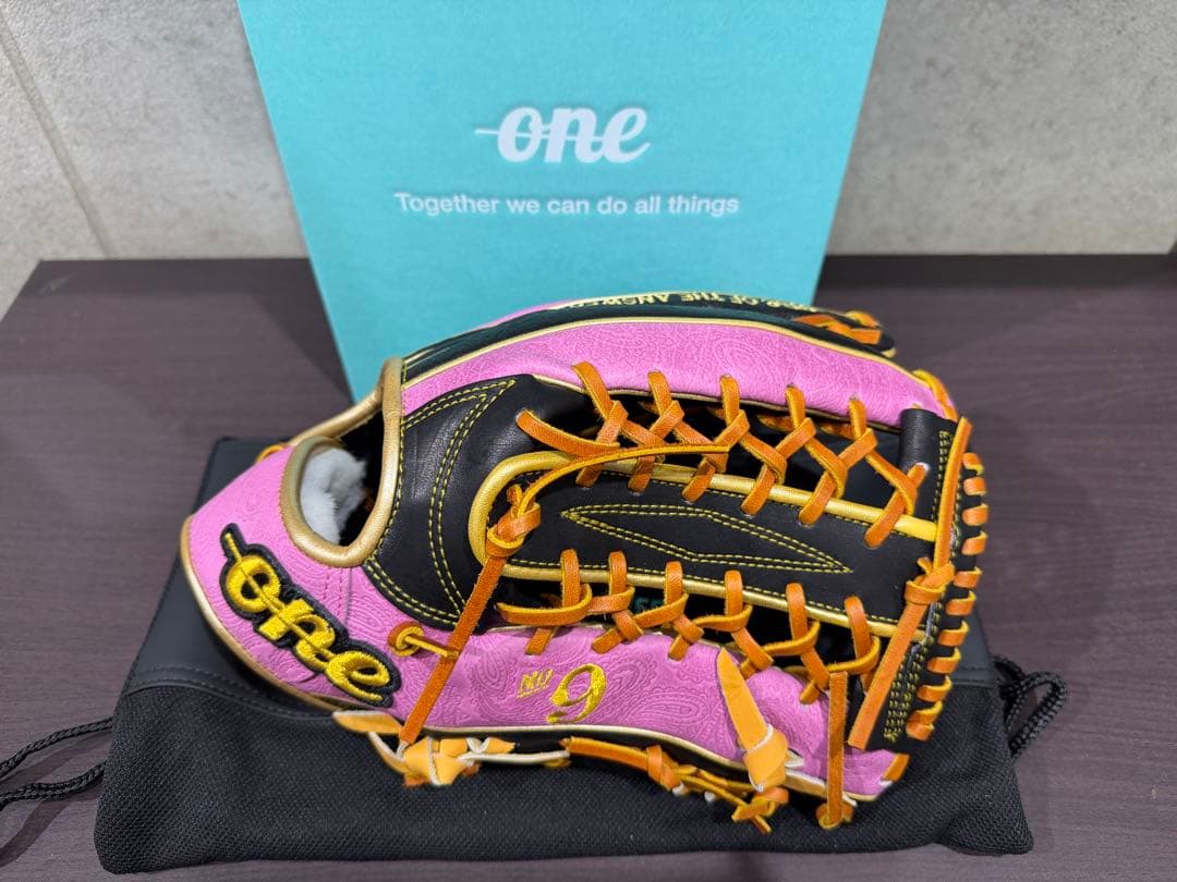 ワンオブジアンサー 硬式外野手用 ソフトバンク 柳田選手モデル 母の日限定グラブ