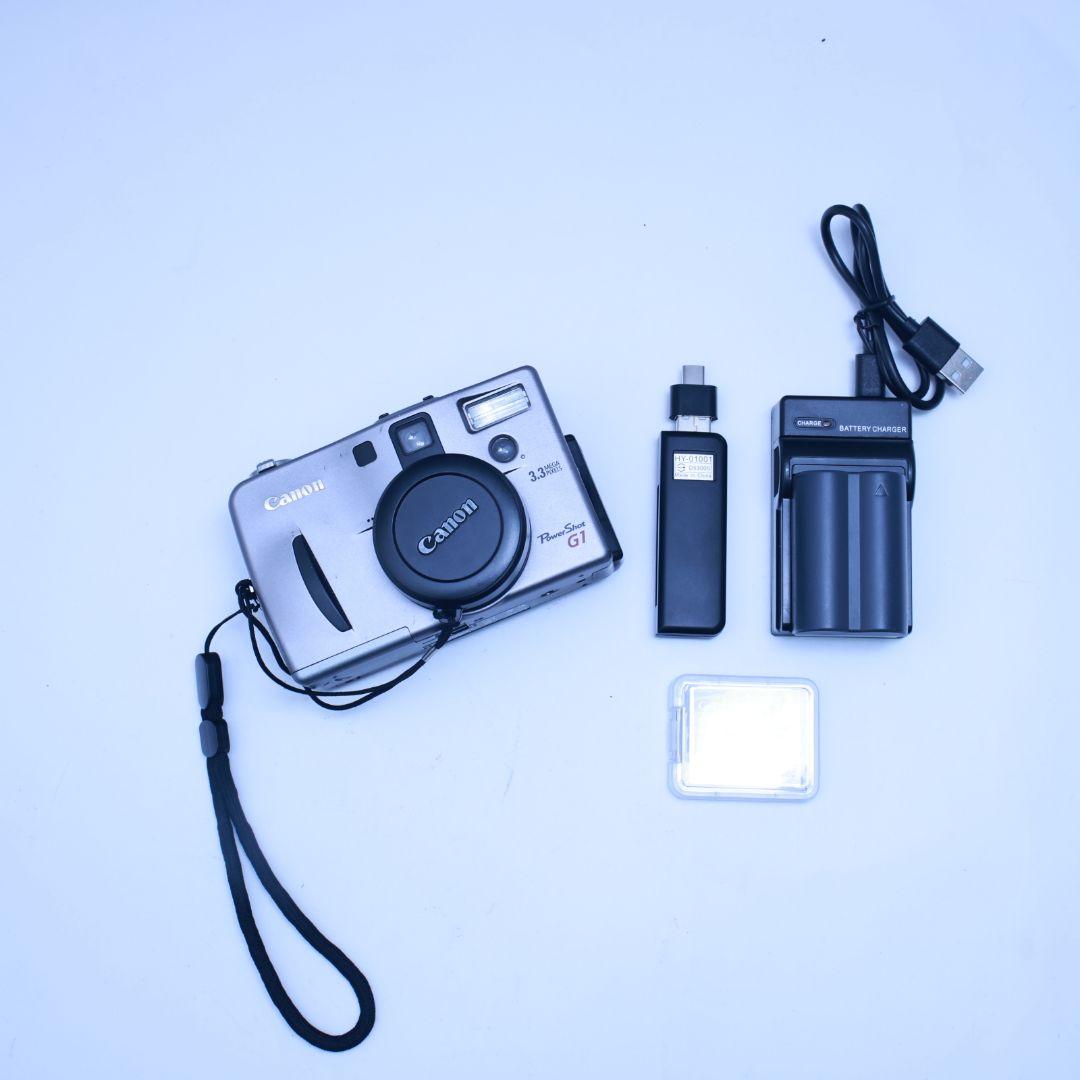 スマホ転送可 Canon デジタルカメラ PowerShot G1 カード他付