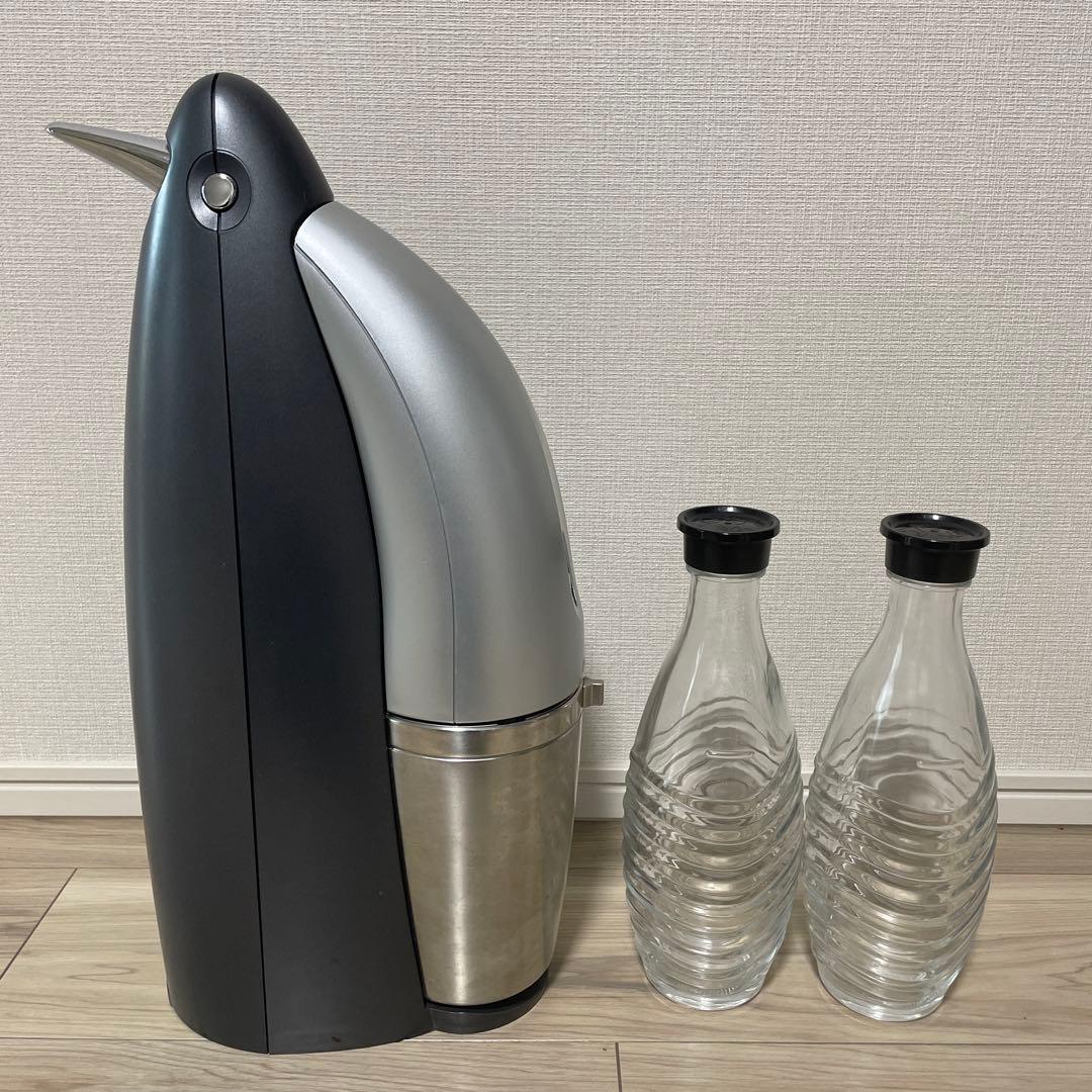 ソーダストリーム　ペンギン型炭酸水メーカー ガラスボトル2本付き