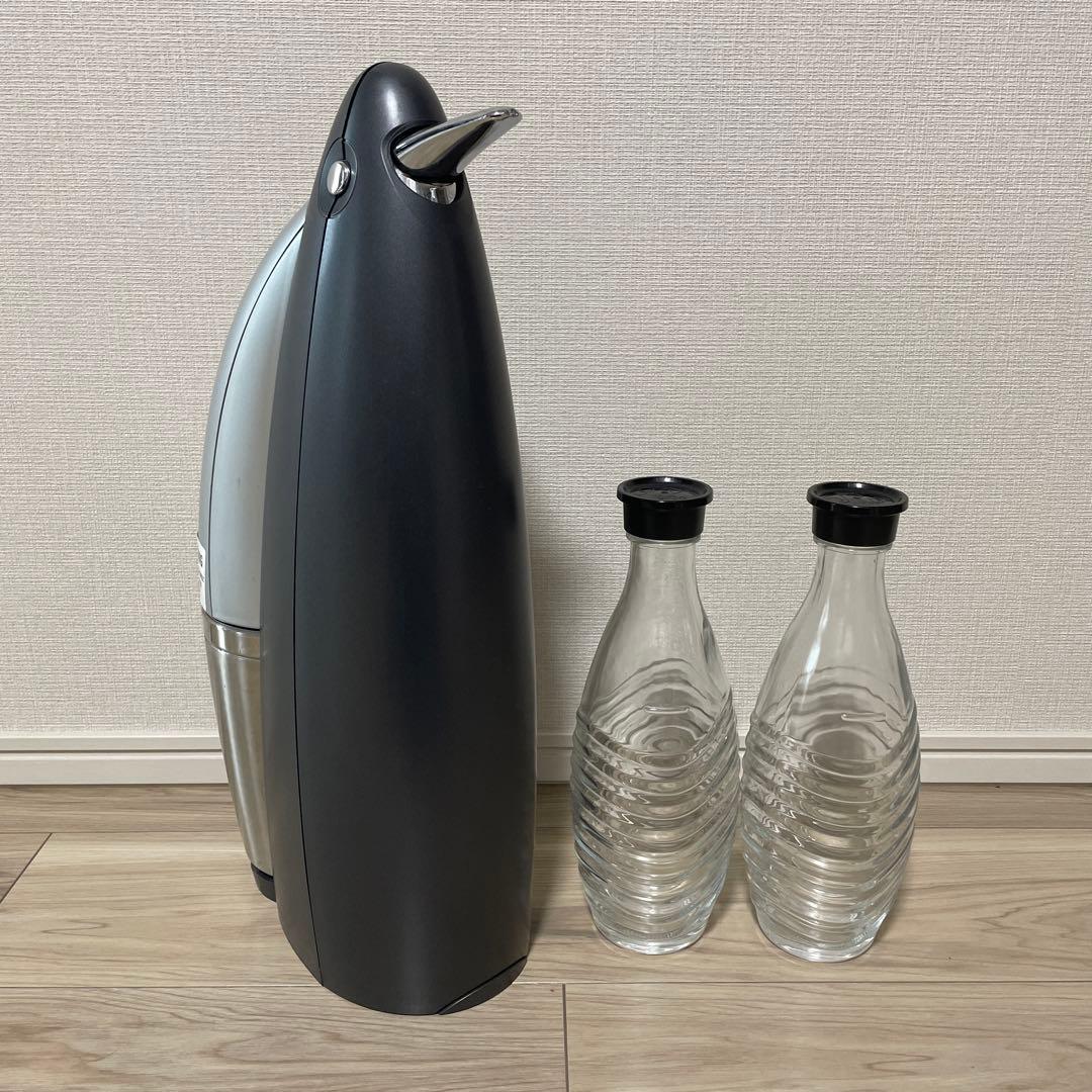 ソーダストリーム　ペンギン型炭酸水メーカー ガラスボトル2本付き