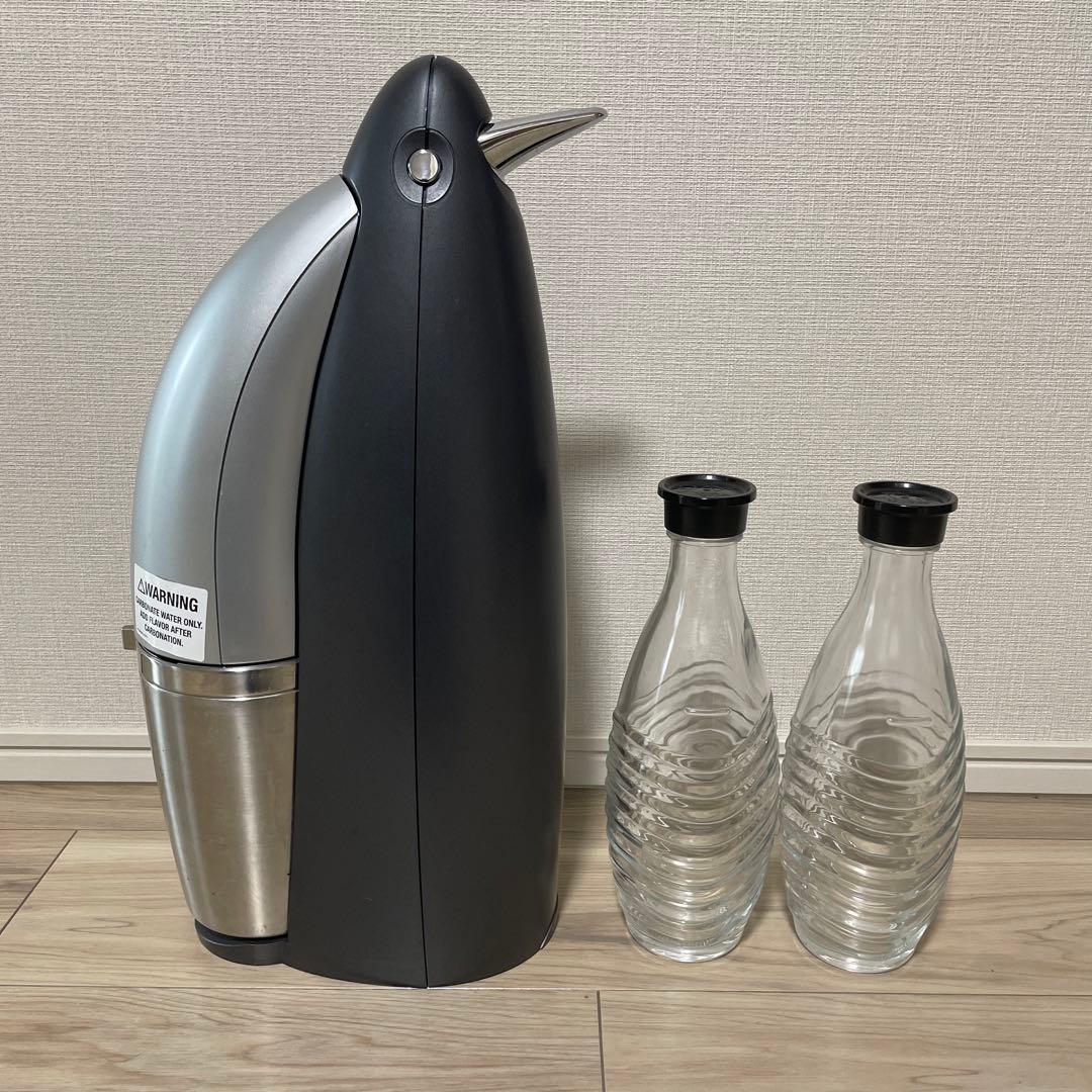 ソーダストリーム　ペンギン型炭酸水メーカー ガラスボトル2本付き