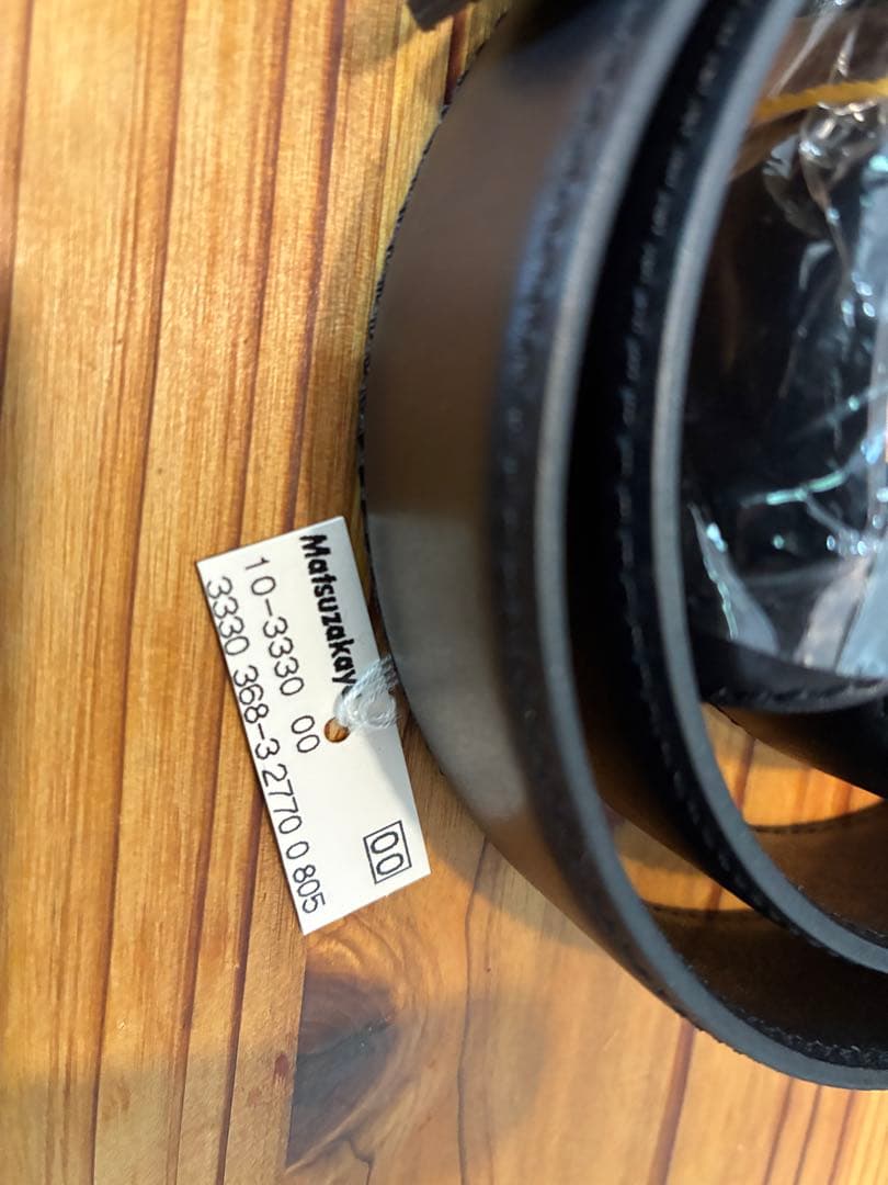 BURBERRY ブラック レザー ベルトi46