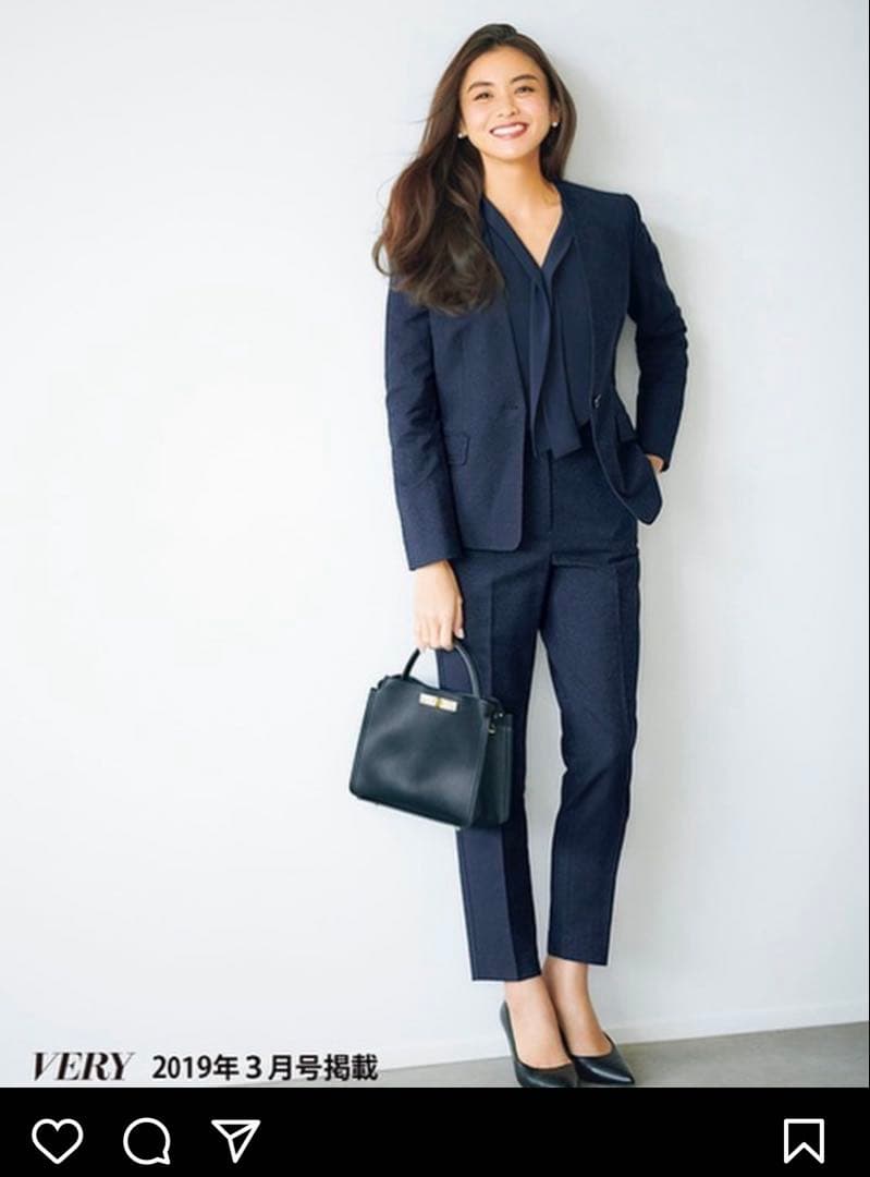 【美品！】プラステ◼︎PLSTスラブストレッチパンツスーツ セットアップMサイズ