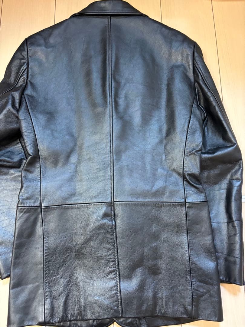 【COMME CA DU MODE】コムサデモード　レザーテーラード黒