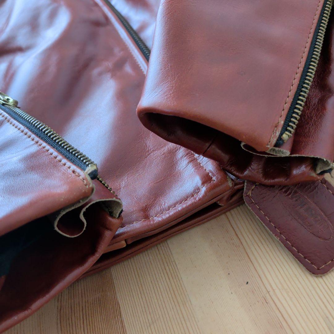 Vanson エンフィールド レザー ジャケット 34オクタゴン