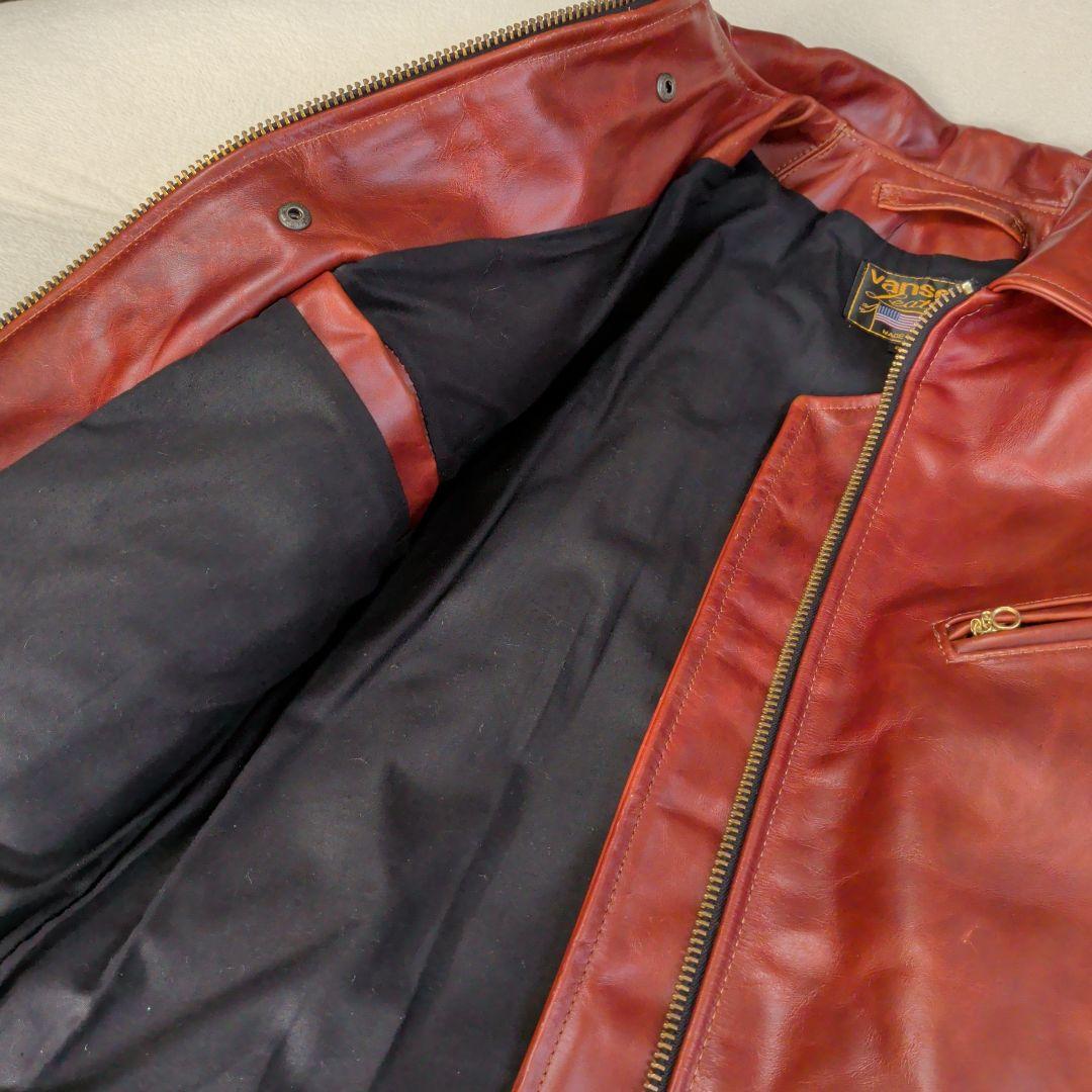 Vanson エンフィールド レザー ジャケット 34オクタゴン