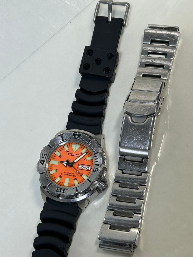 完動 SEIKO ダイバー オレンジモンスター 7S26-0350 SKX779