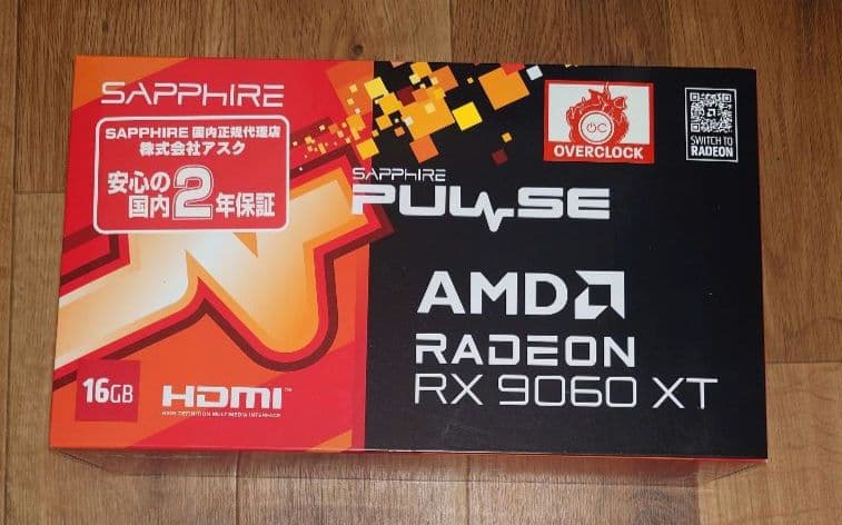 【納品書有】Sapphire Radeon RX 9060 XT 16GB