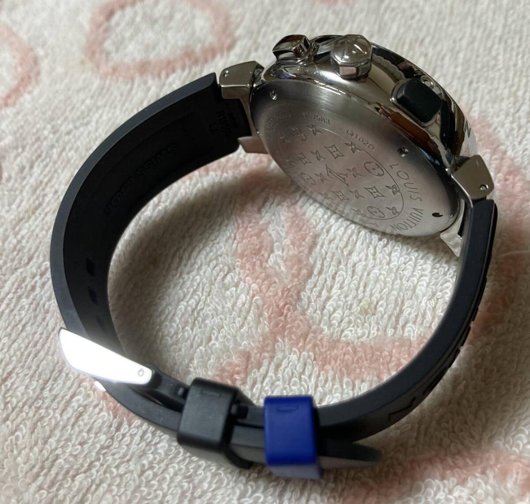 ルイ・ヴィトン Q102D タンブール レガッタ クロノ アラーム Qz　美品