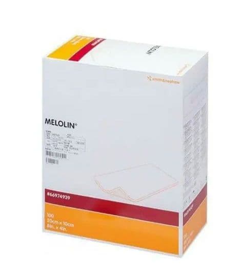 非固着性ドレッシング メロリンガーゼ（滅菌済） 10x20cm 100枚/箱