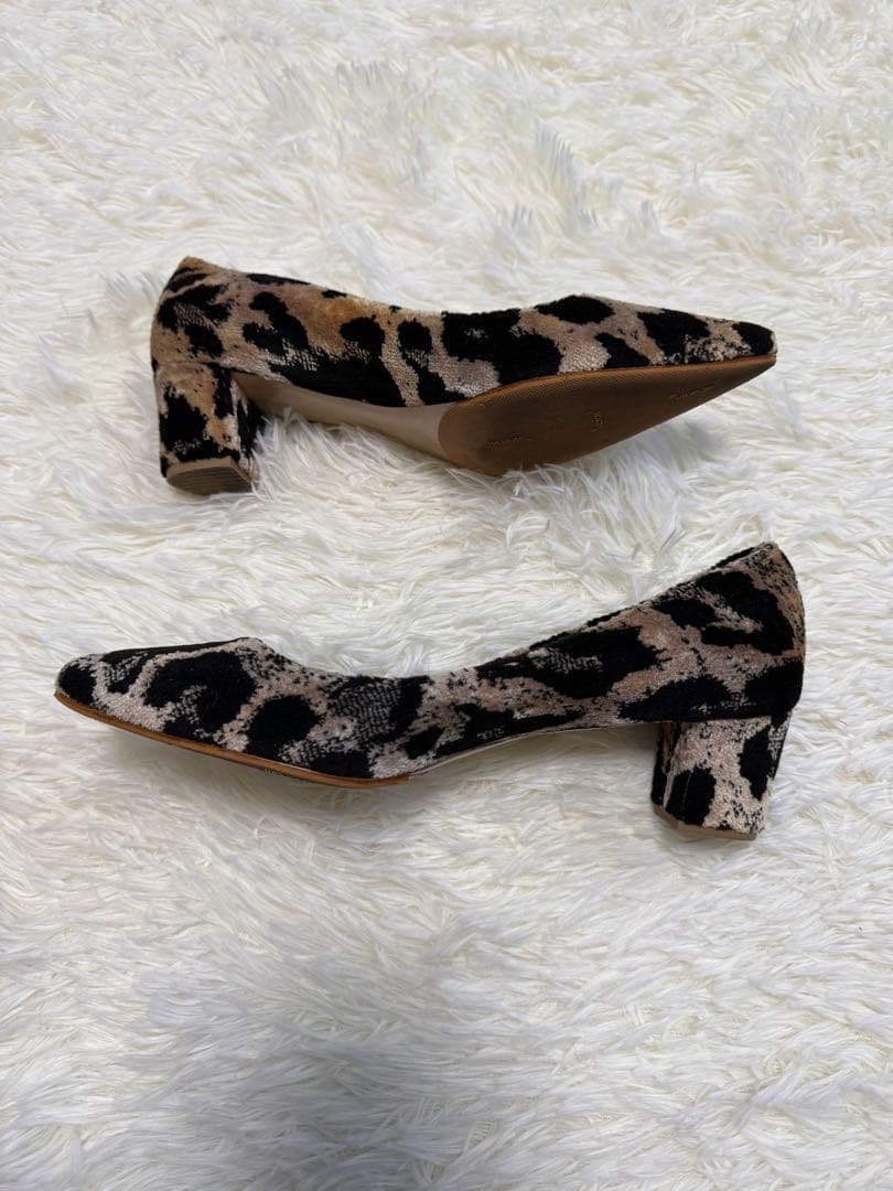 PIPPICHIC ピッピシック レオパードCHRISTELパンプス 37ハーフ