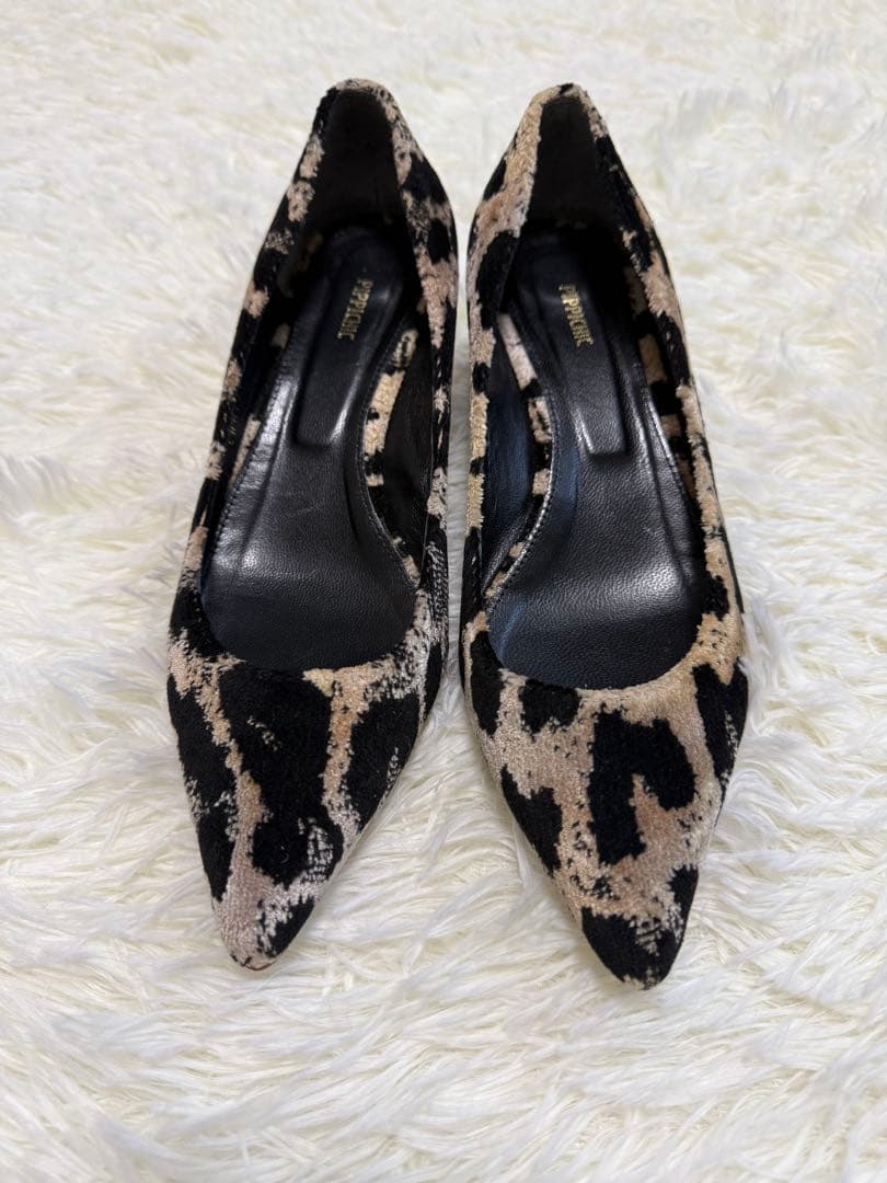 PIPPICHIC ピッピシック レオパードCHRISTELパンプス 37ハーフ