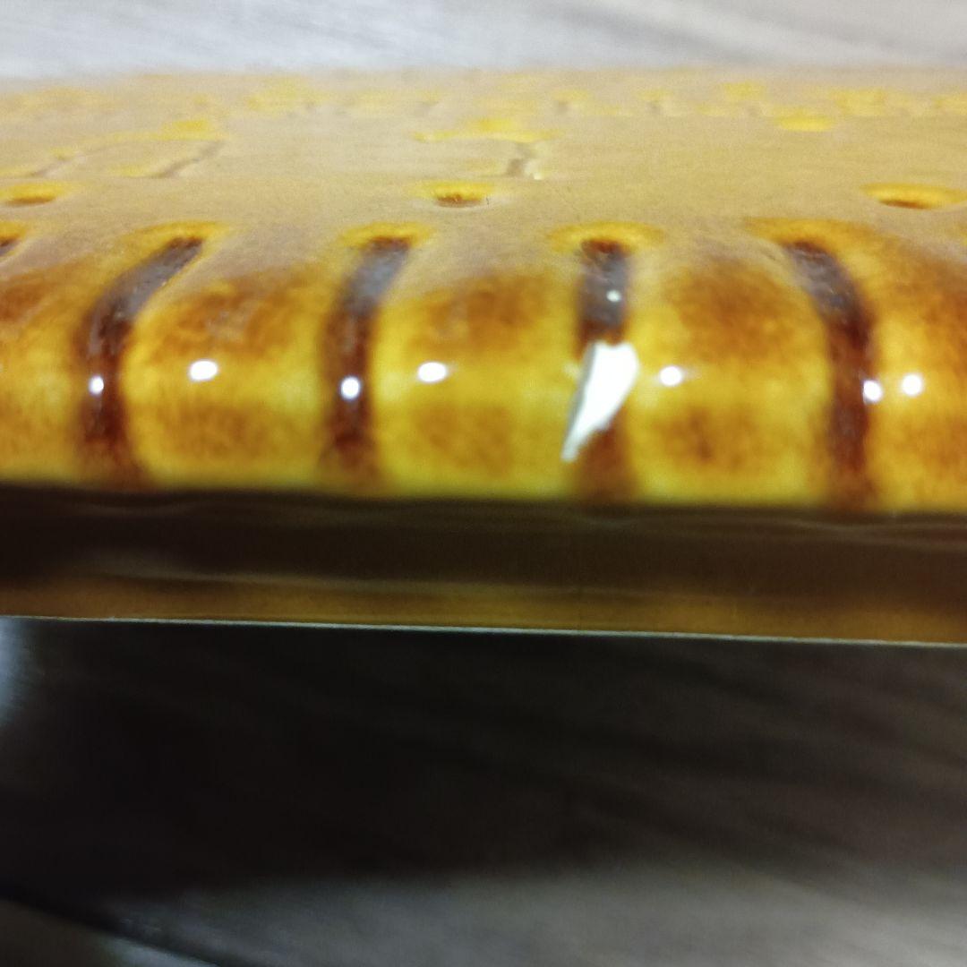 フランス製　ビスケット型　陶板　陶器　鍋敷き　LU ルー プチブール