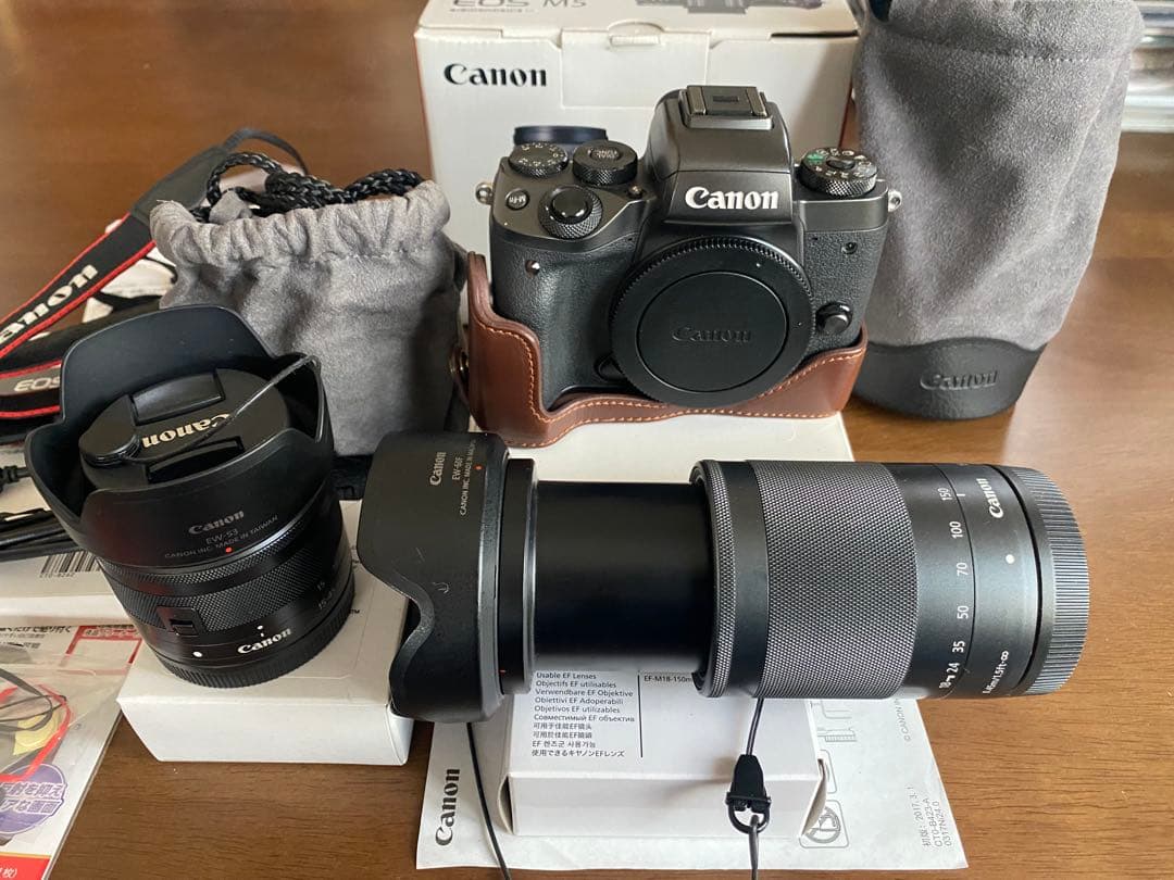 ★美品キャノンミラーレスカメラCANON EOS M5 ダブルレンズフルセット★