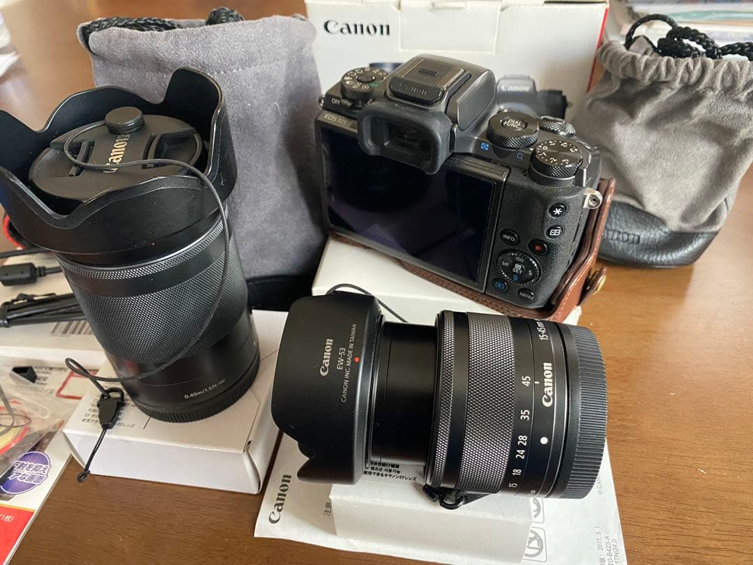 ★美品キャノンミラーレスカメラCANON EOS M5 ダブルレンズフルセット★